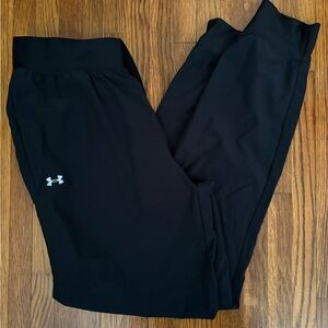 Under Armour Black Athletic Joggers with Reflective Logo
